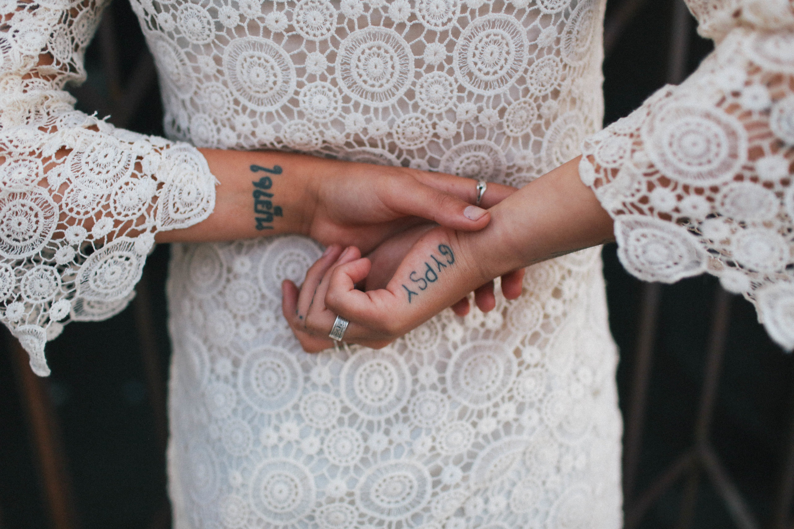 tattoo bohemian bride flower crown wedding photographer film san jose