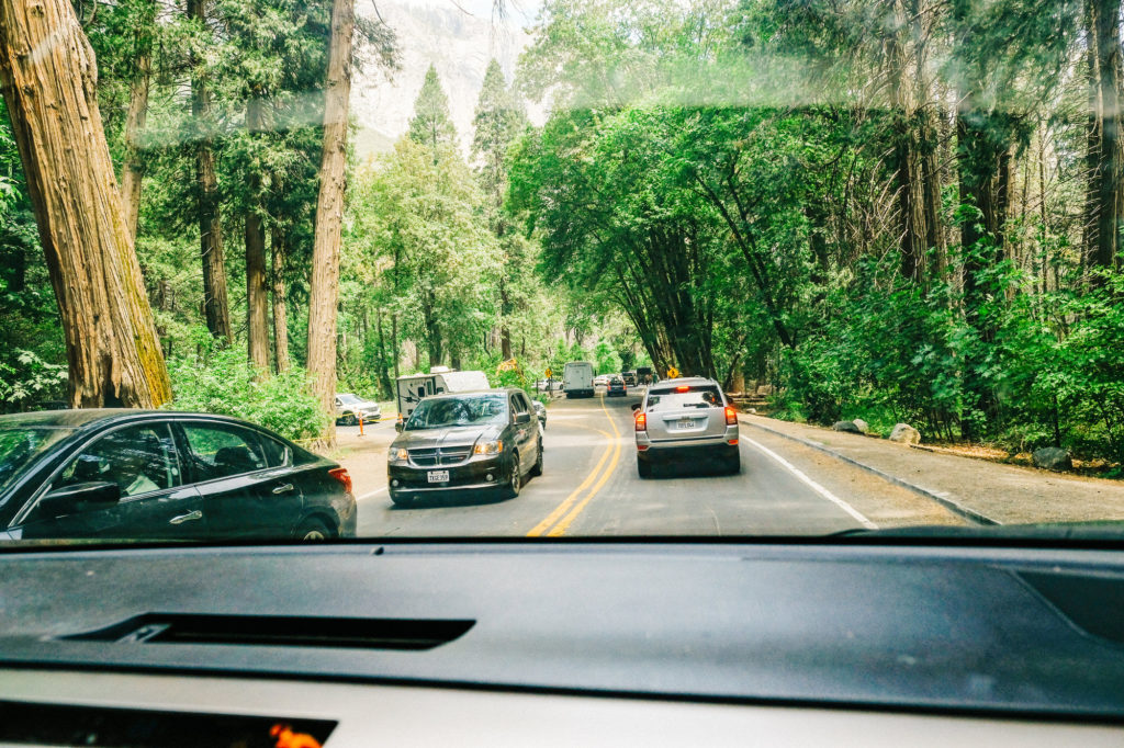 Traffic in Yosemite Valley
