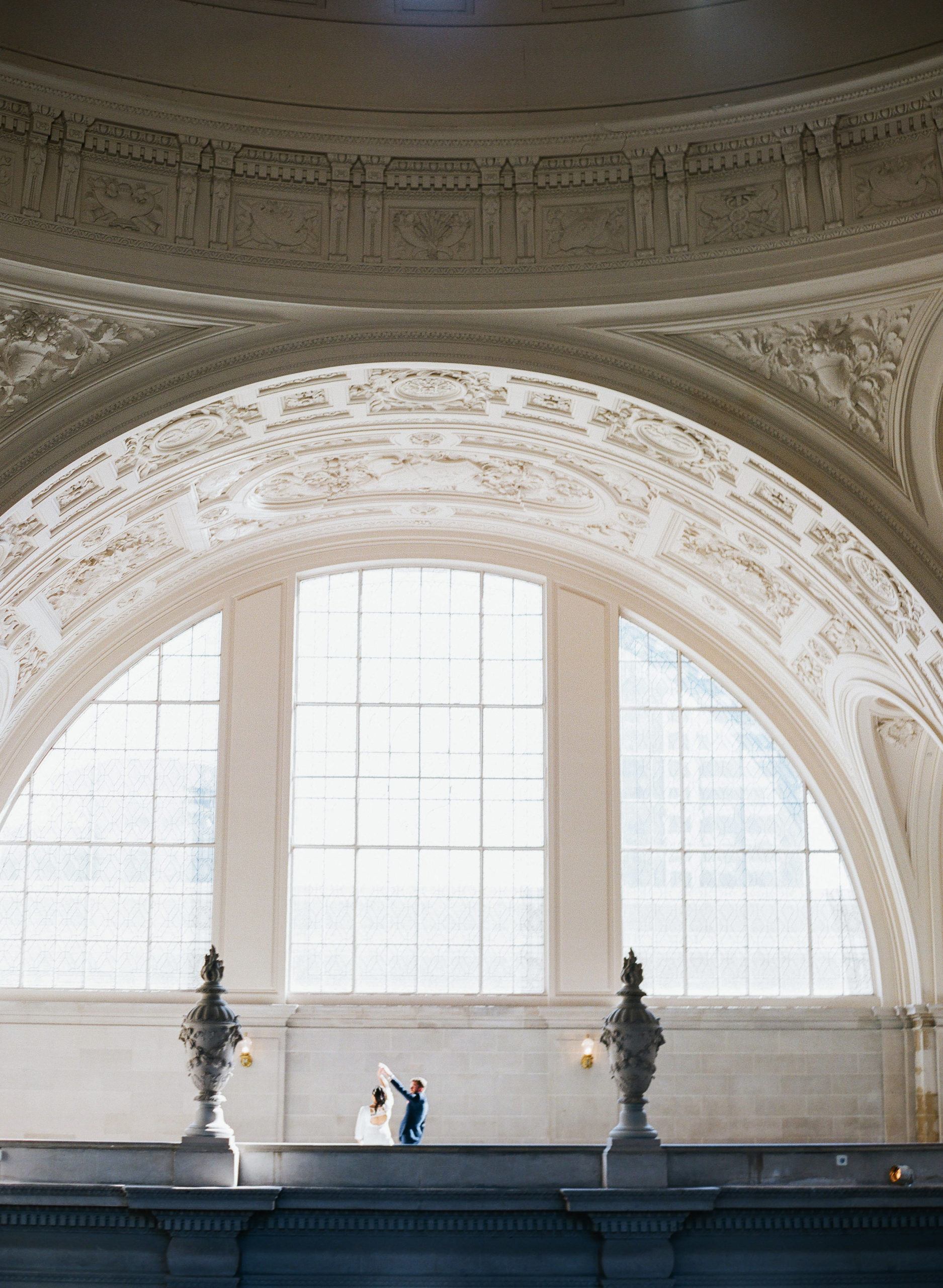 Bride and Groom Dance at San Francisco City Hall